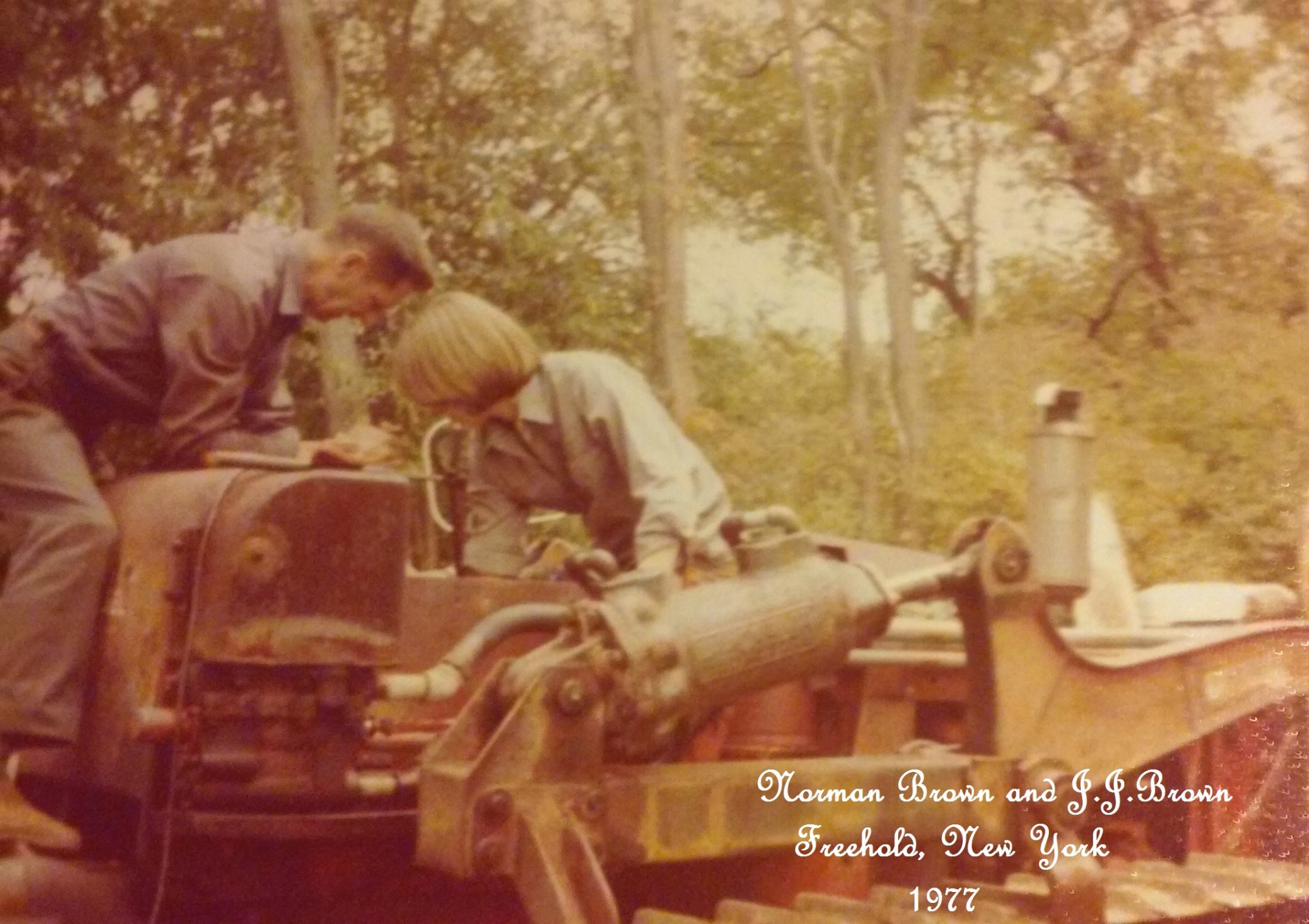 J.J. Brown and father Norman Brown at home.